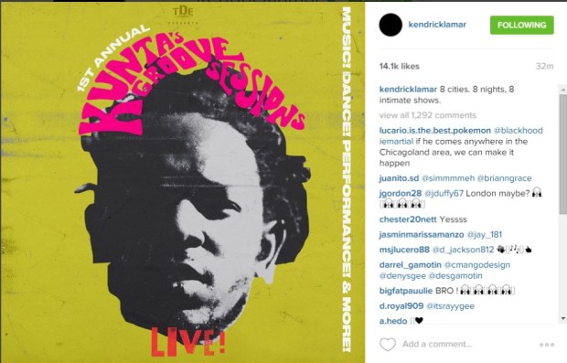 Kendrick insta 10-5-15