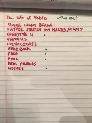TLOP tracklist